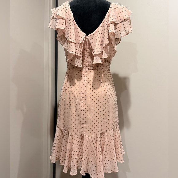 Wayf Pink Asymmetrical Ruffle Dress - Picture 5 of 7